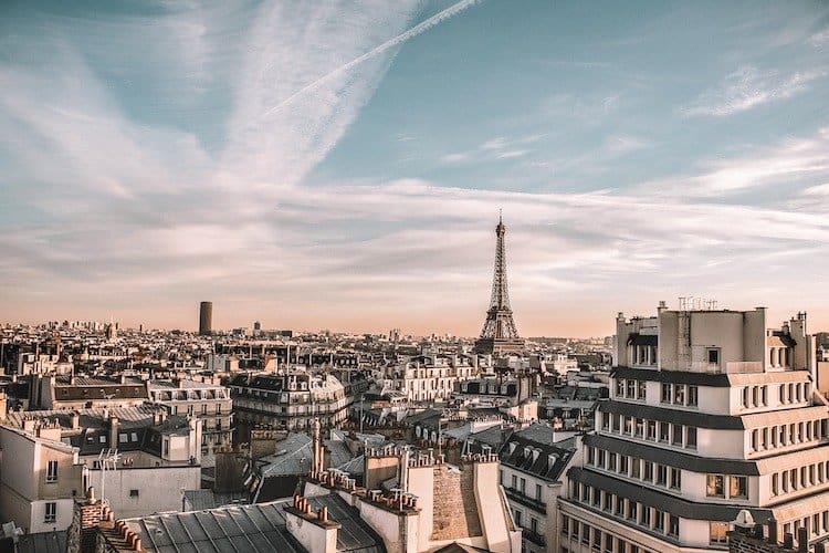 Skyline view of the city of Paris