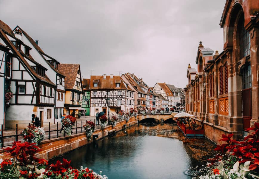 Stunning river and houses in Colmar France