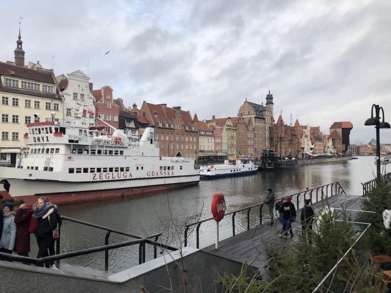 Rive lined with buildings