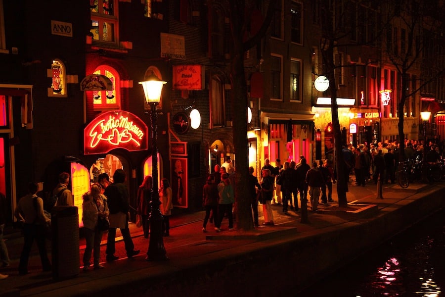 Night time at the Red Light District