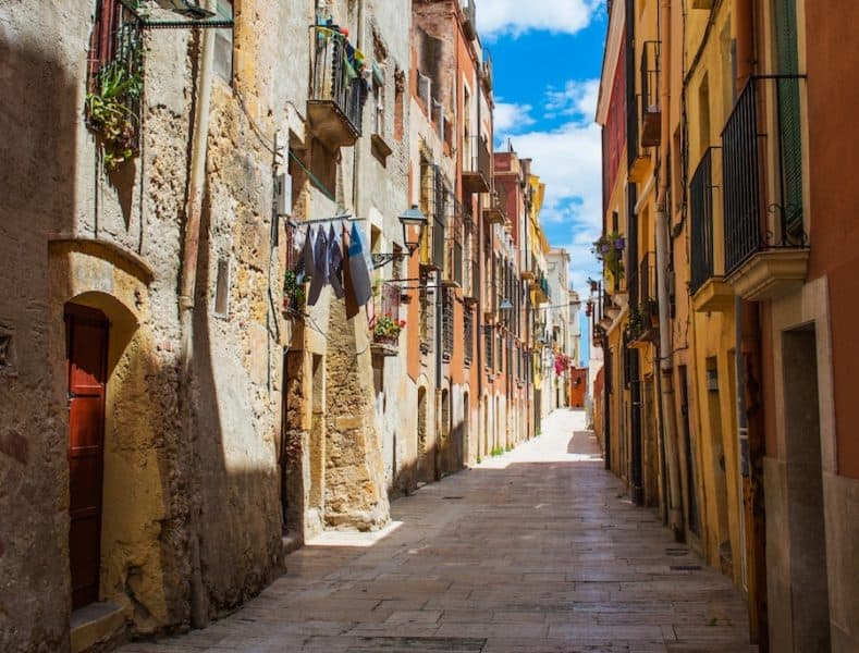 Side alley in Mallorca, Spain