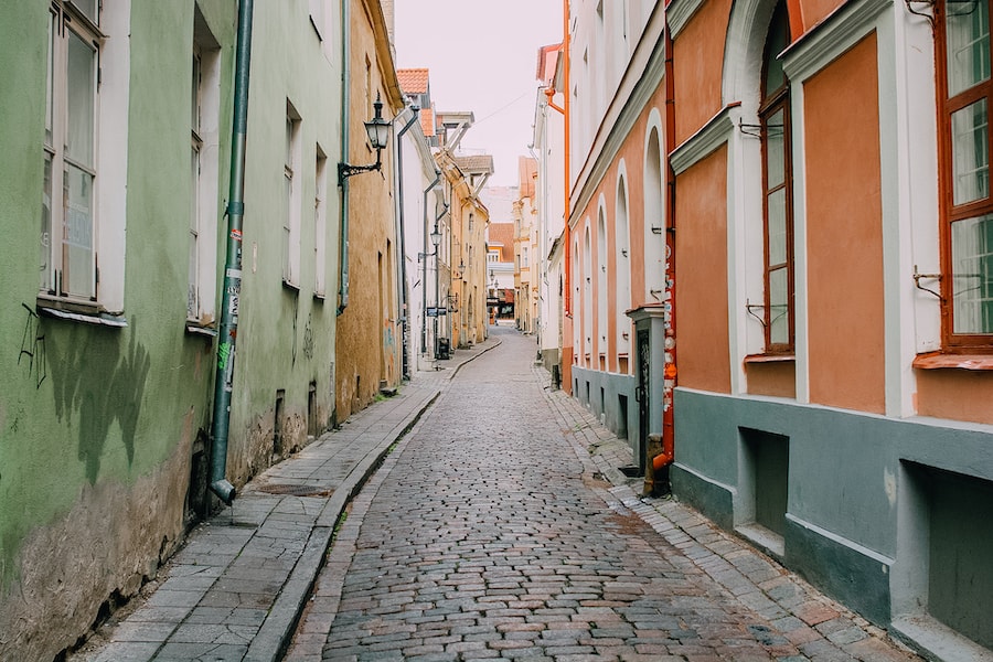 Colourful streets of Tallin