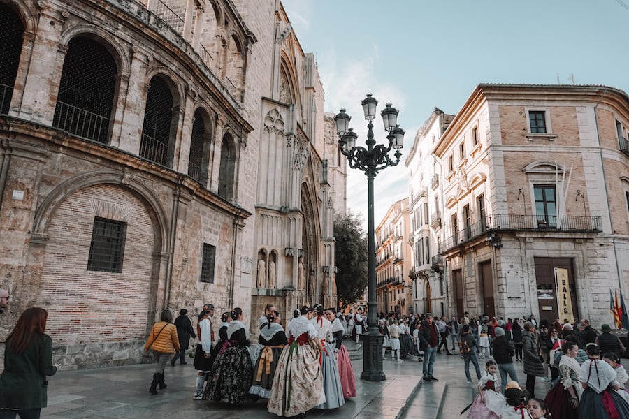 Traditional Brlea dancers in Valencia