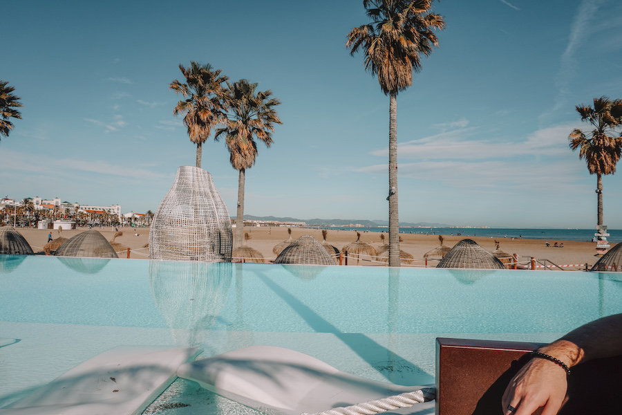 Beach bar in Valencia