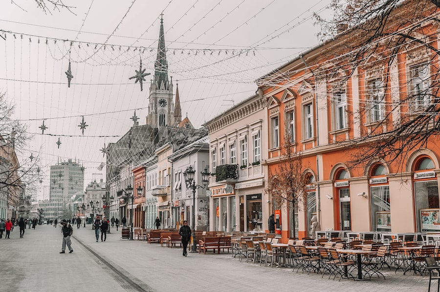 City streets of Novi Sad 