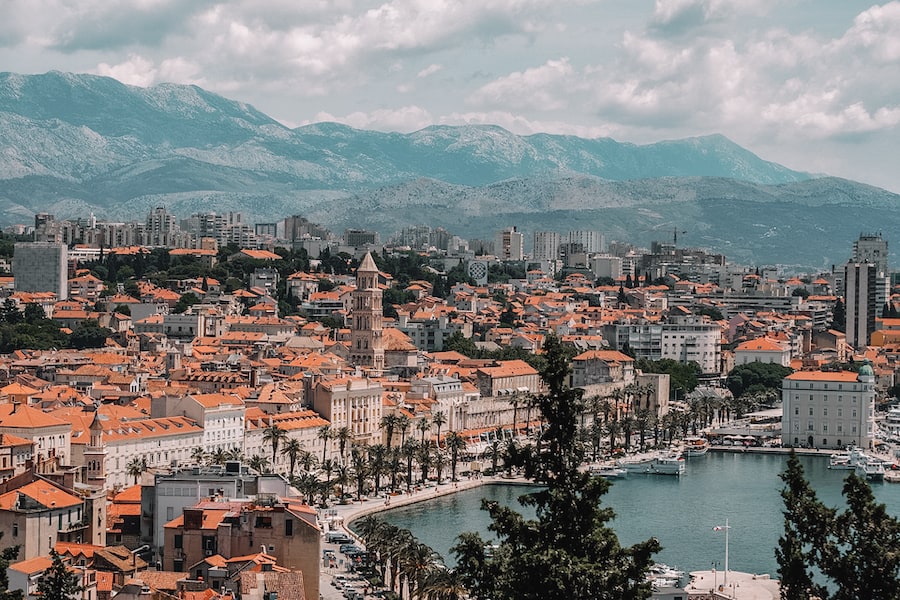 Split, Croatia from above