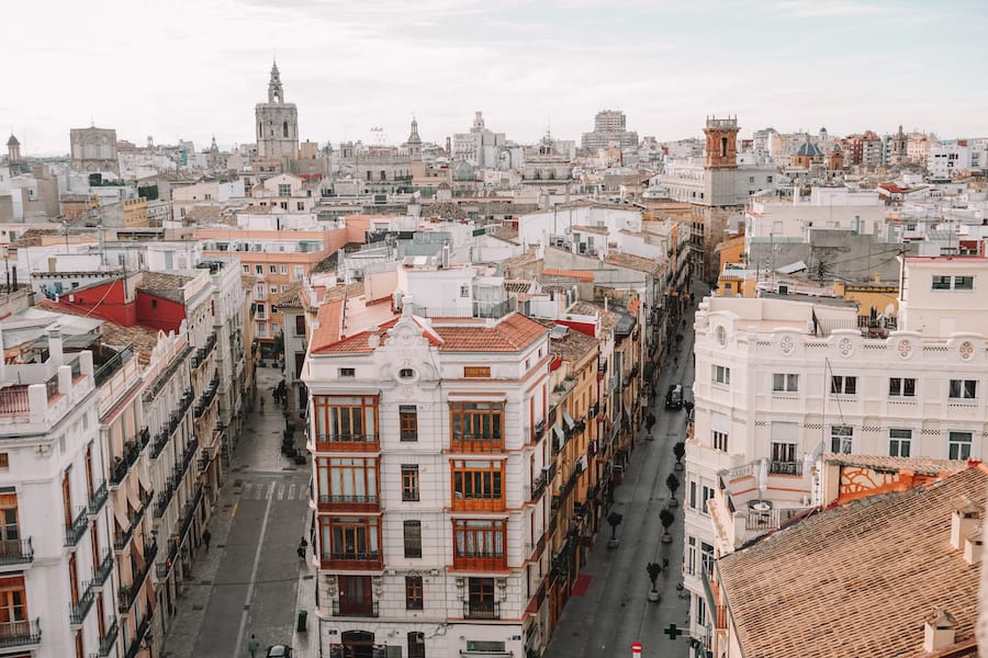 View of Valencia from above