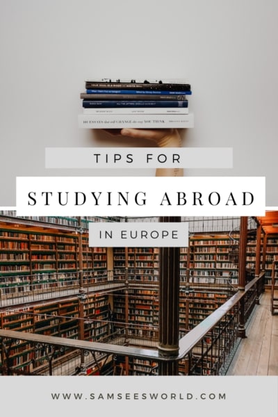 Studying Abroad in Europe pin 
