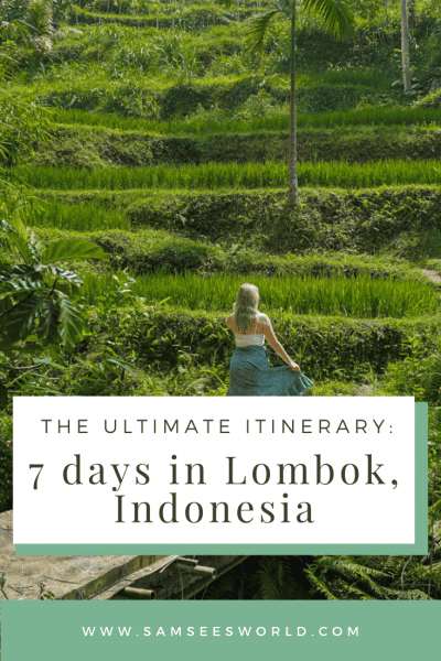 7 day Lombok itinerary