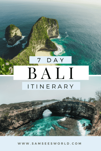 7-day Bali Itinerary pin 