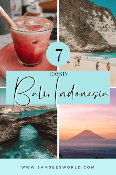 7-day Bali Itinerary pin 