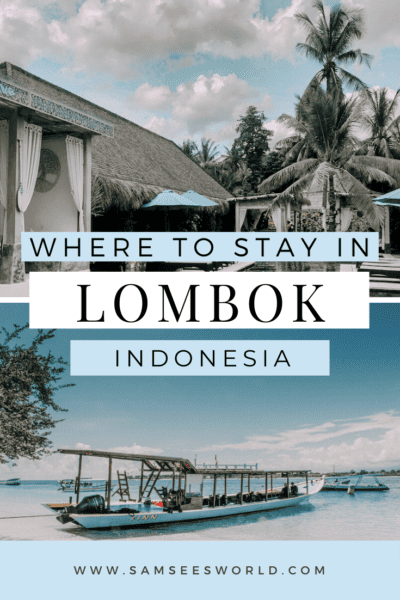Where to stay in Lombok pin