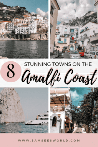 Amalfi Coast towns pin