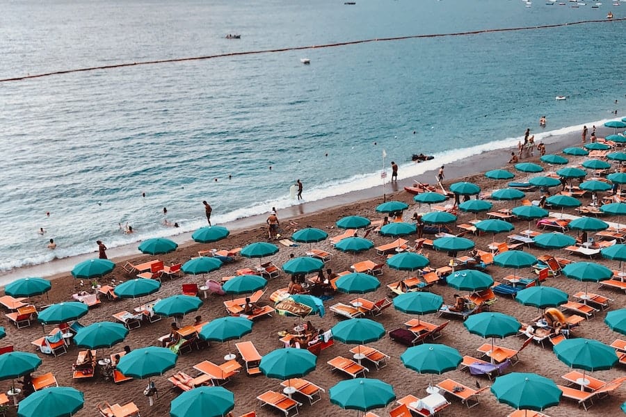 Beach in Maiori, Italy