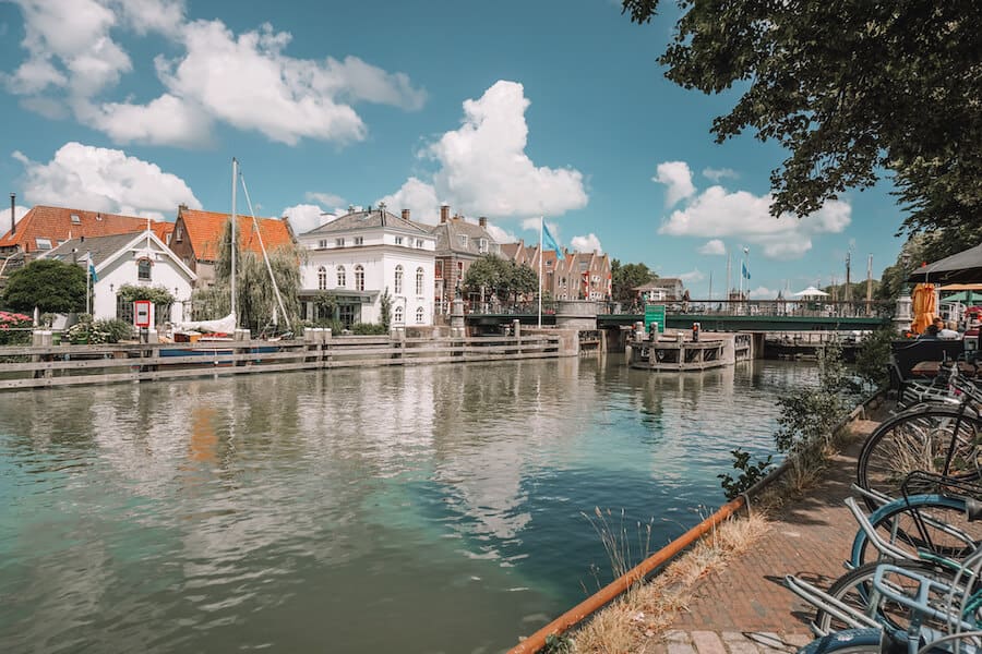 Canal in the town of Muiden