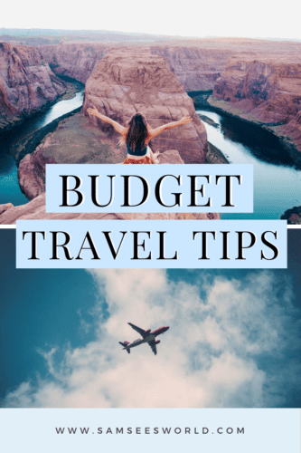 budget travel tips pin