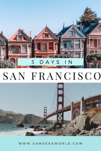 3 days in san Francisco pin