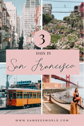 3 days in san Francisco pin