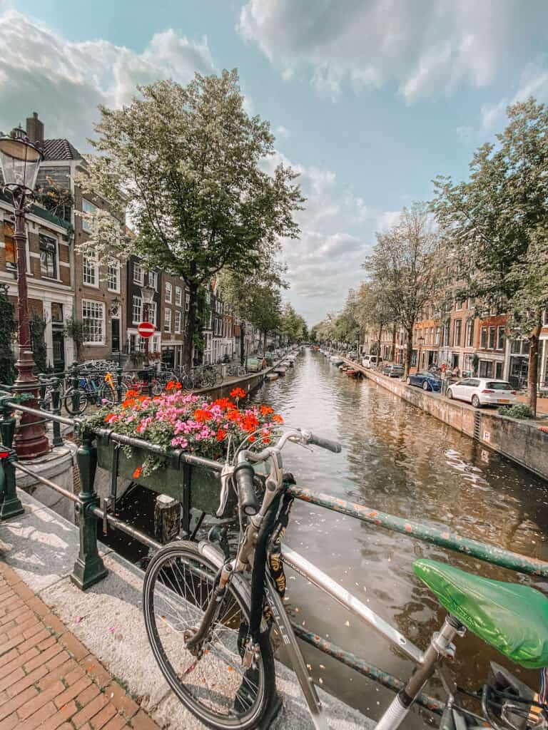 Canal view of Amsterdam