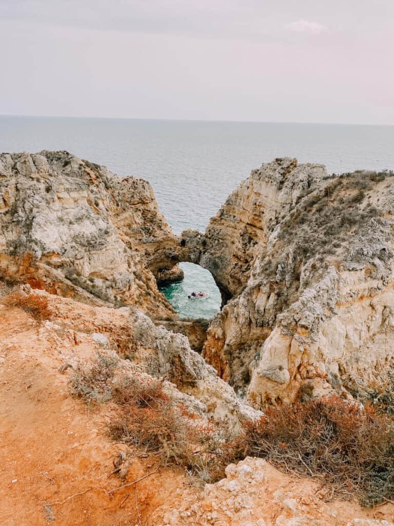 Orange colored cliffs 