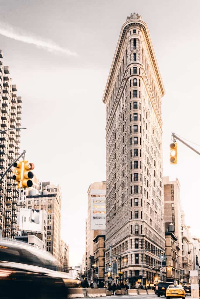 Triangular building in NYC