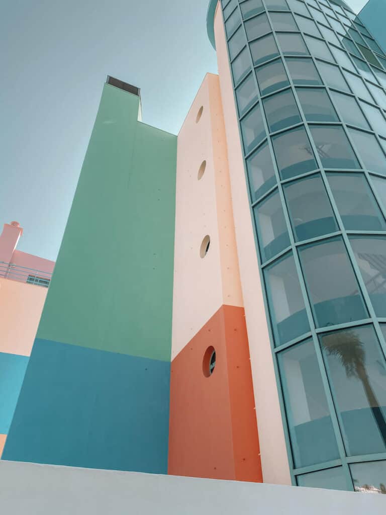 Colourful buildings