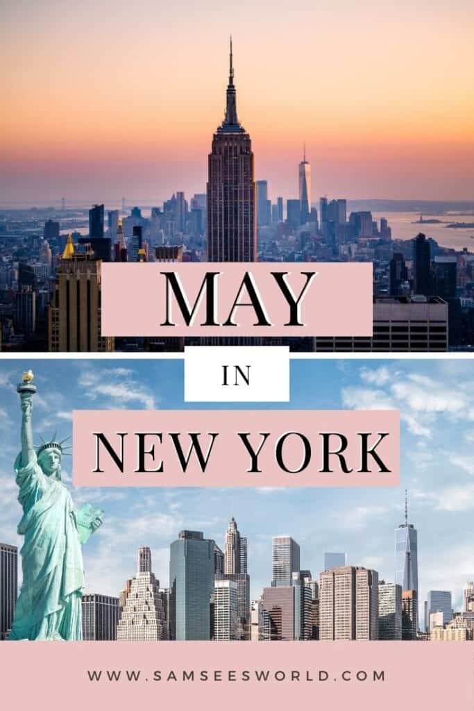 May in New York pin