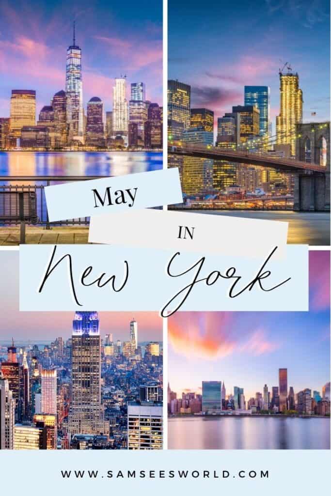 May in New York pin