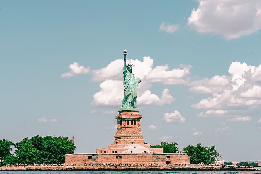 The Statue of Liberty from a distance