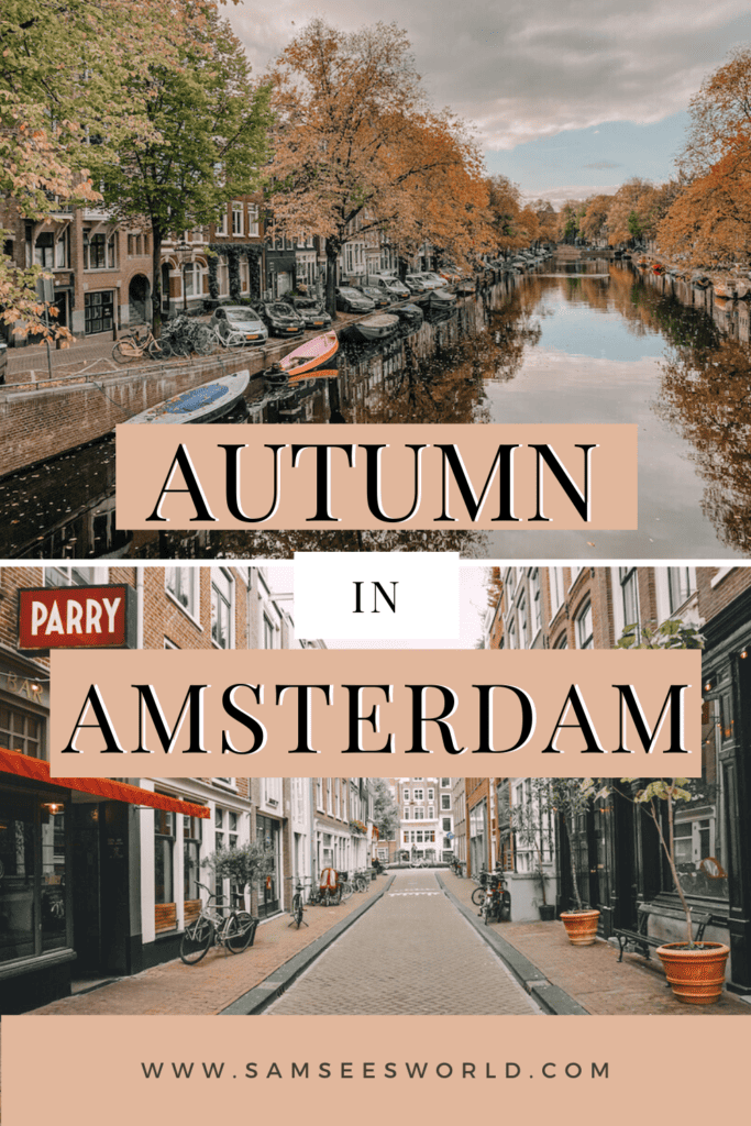 autumn in Amsterdam pin 