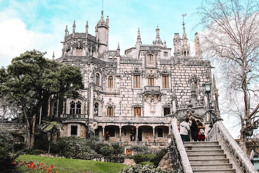 White stone castle