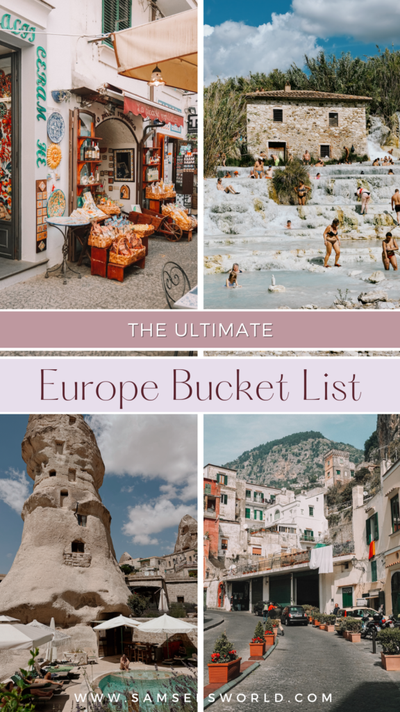 Europe Bucket List