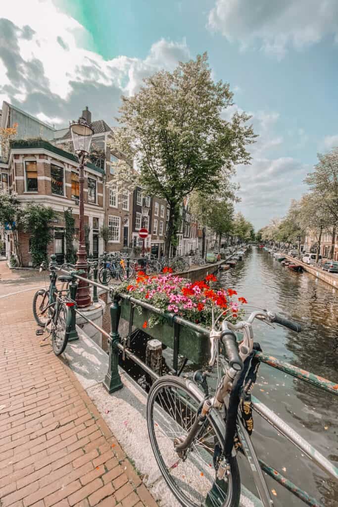 Canal with a bike