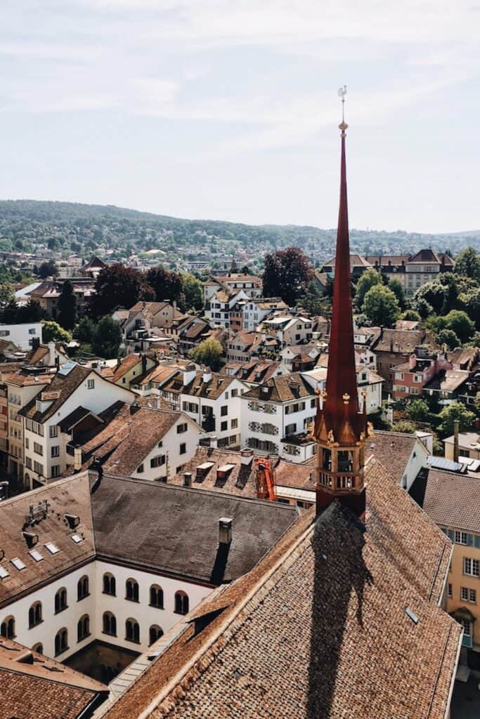 Ariel views of buildings 