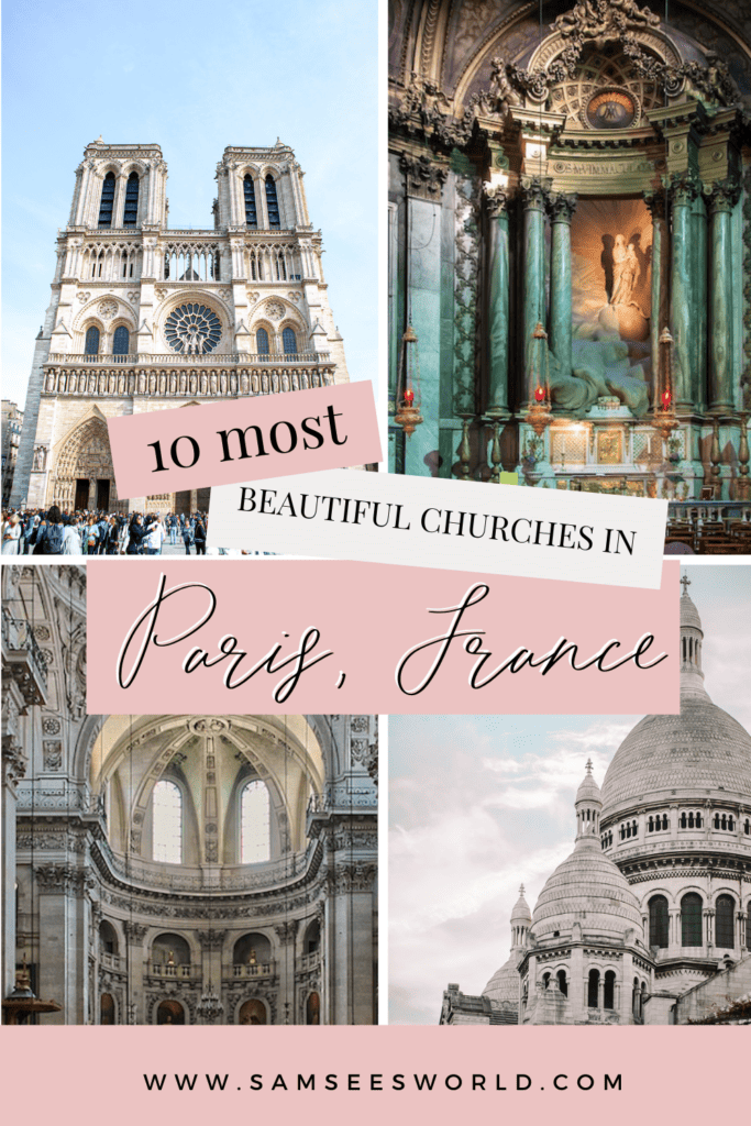 10 Most Beautiful Churches in Paris pin