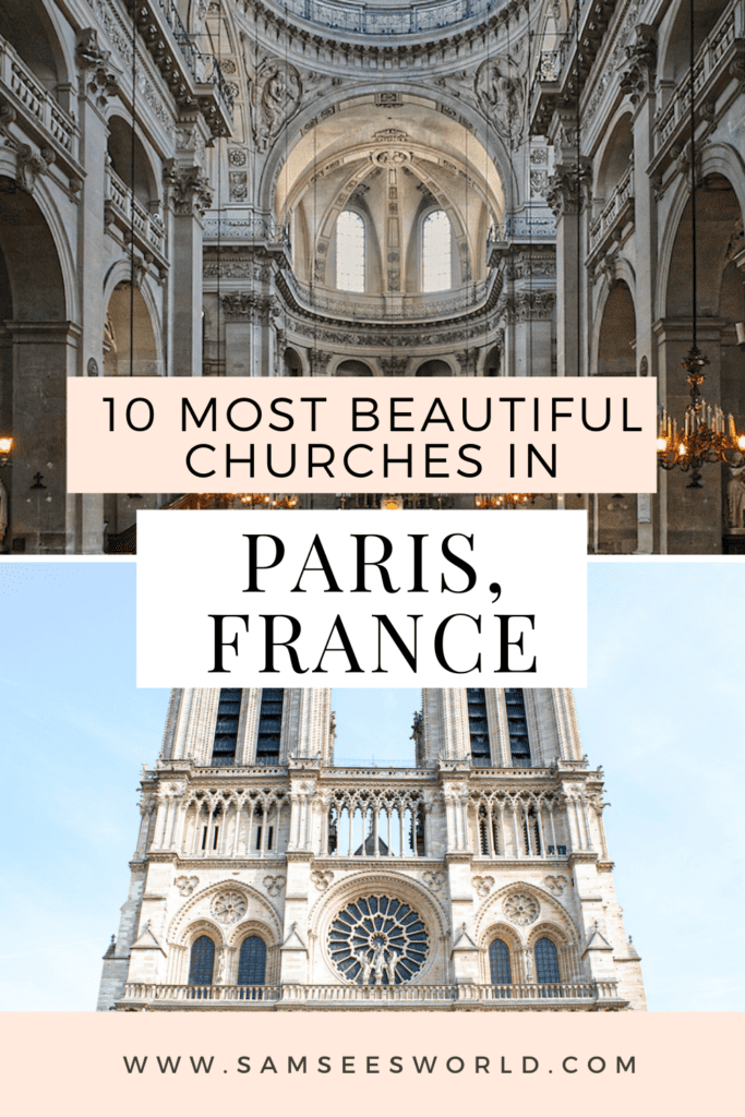 10 Most Beautiful Churches in Paris pin