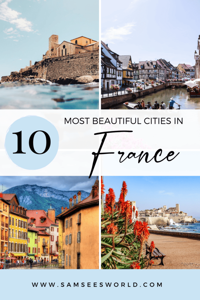 10 Most Beautiful cities in France pin