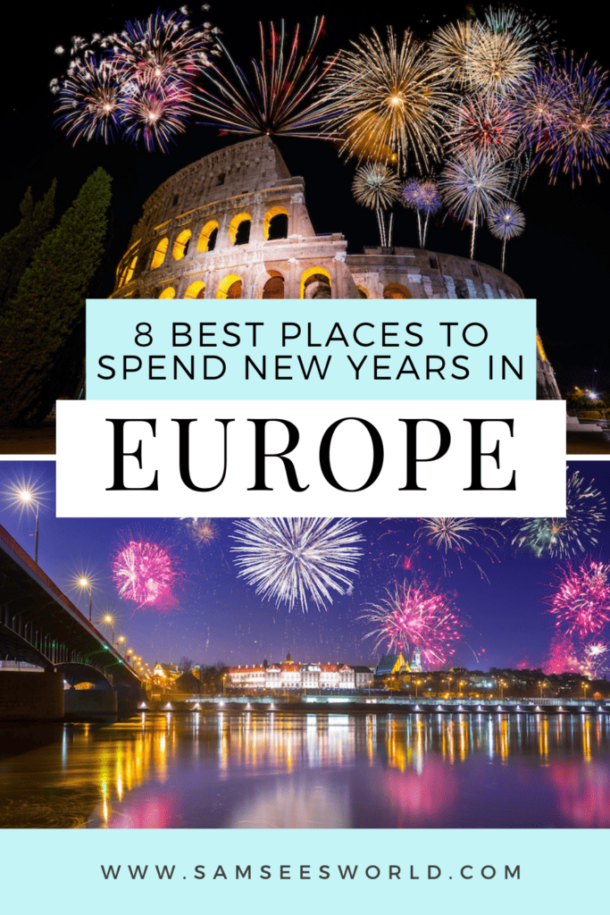 best places to spend New Years in Europe pin