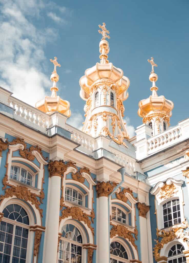 Blue, white and gold palace