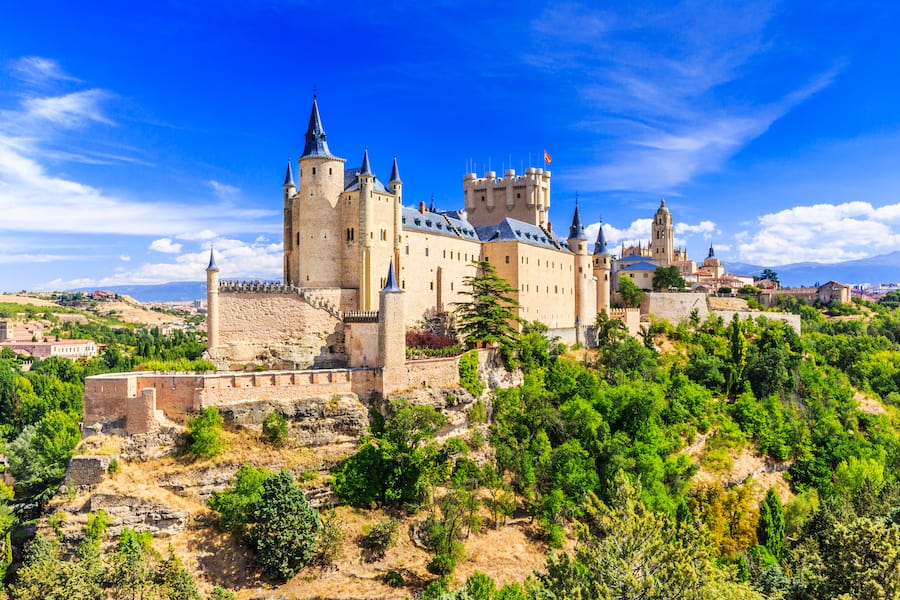 Segovia, Spain. The Alcazar of Segovia. Castilla y Leon.