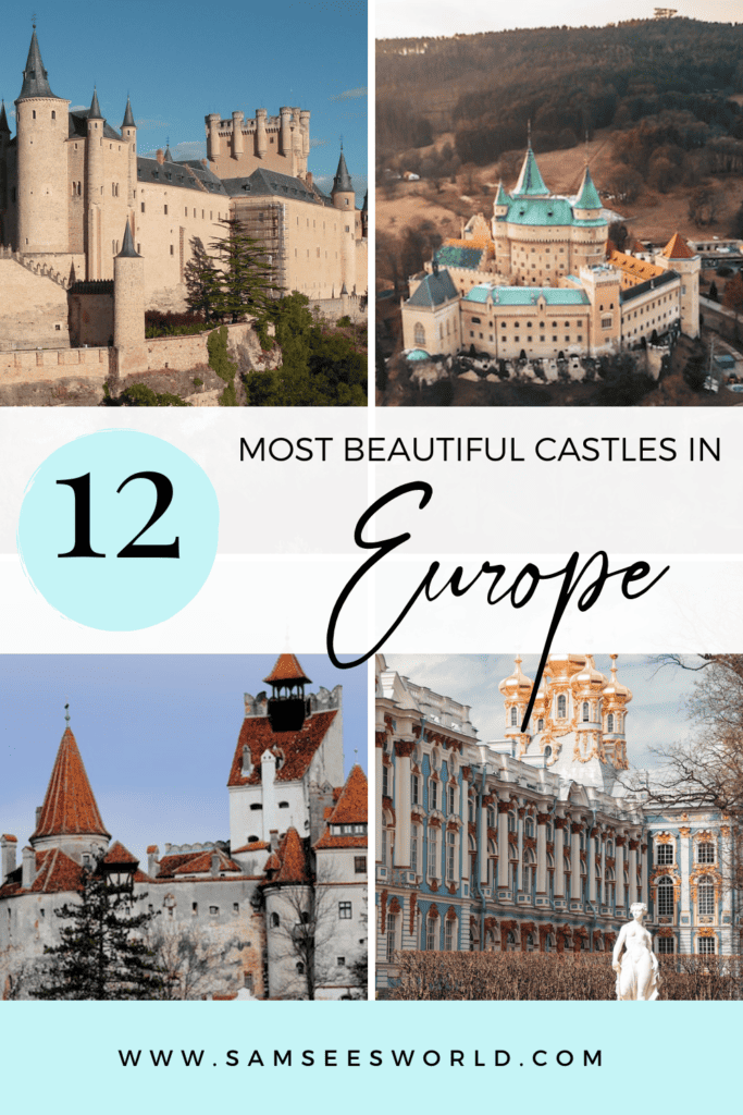 best castles in Europe pin