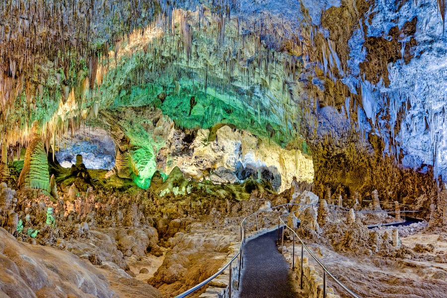 Pathway through the Big Room, Carlsbad Caverns, New Mexico