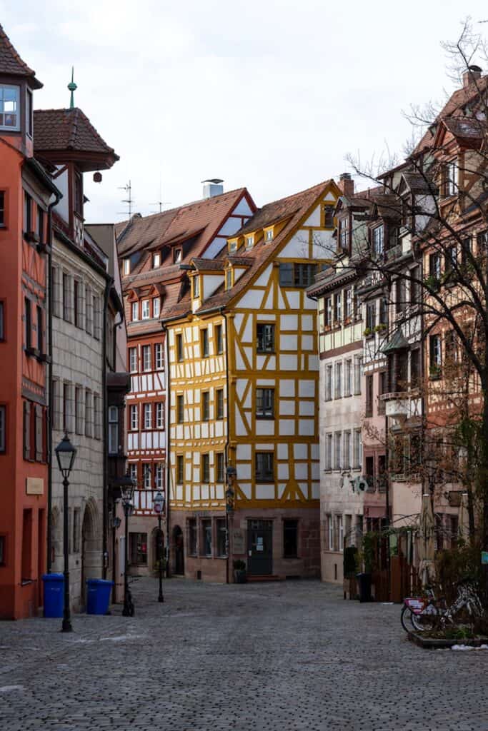 Colourful half timbered houses