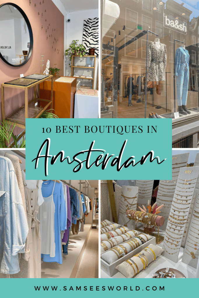 Best Boutiques in Amsterdam pin
