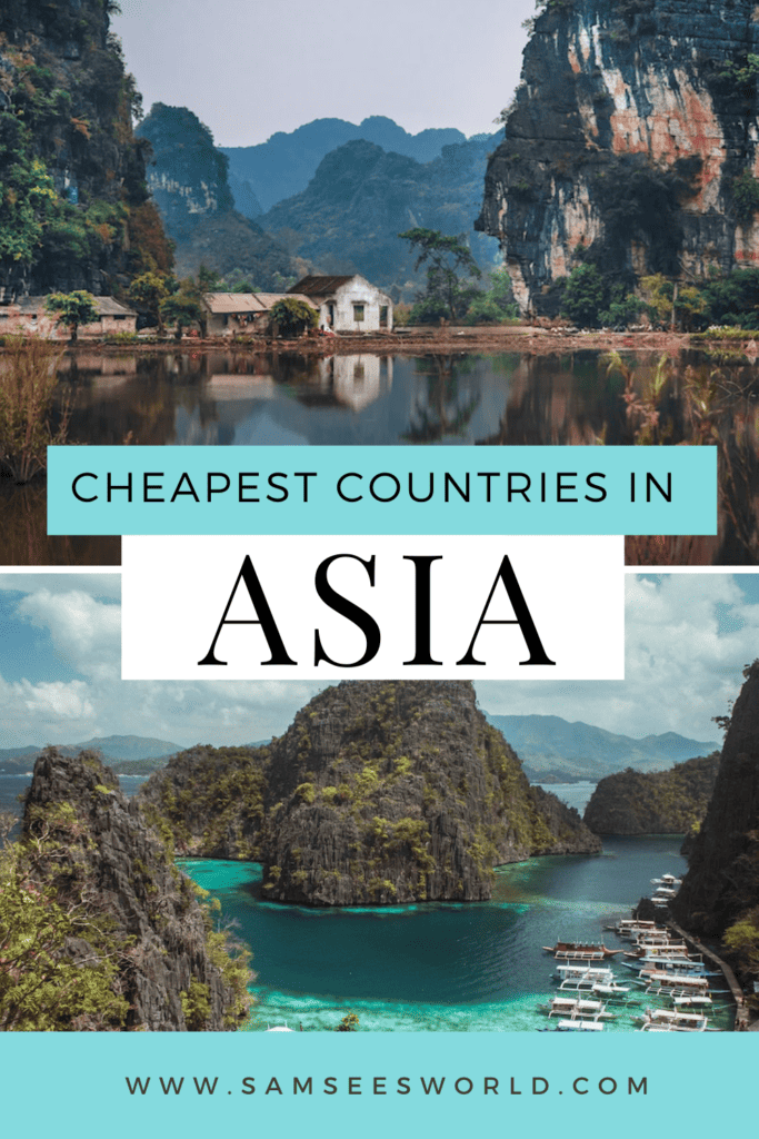 15 cheapest countries to visit in Asia pin 