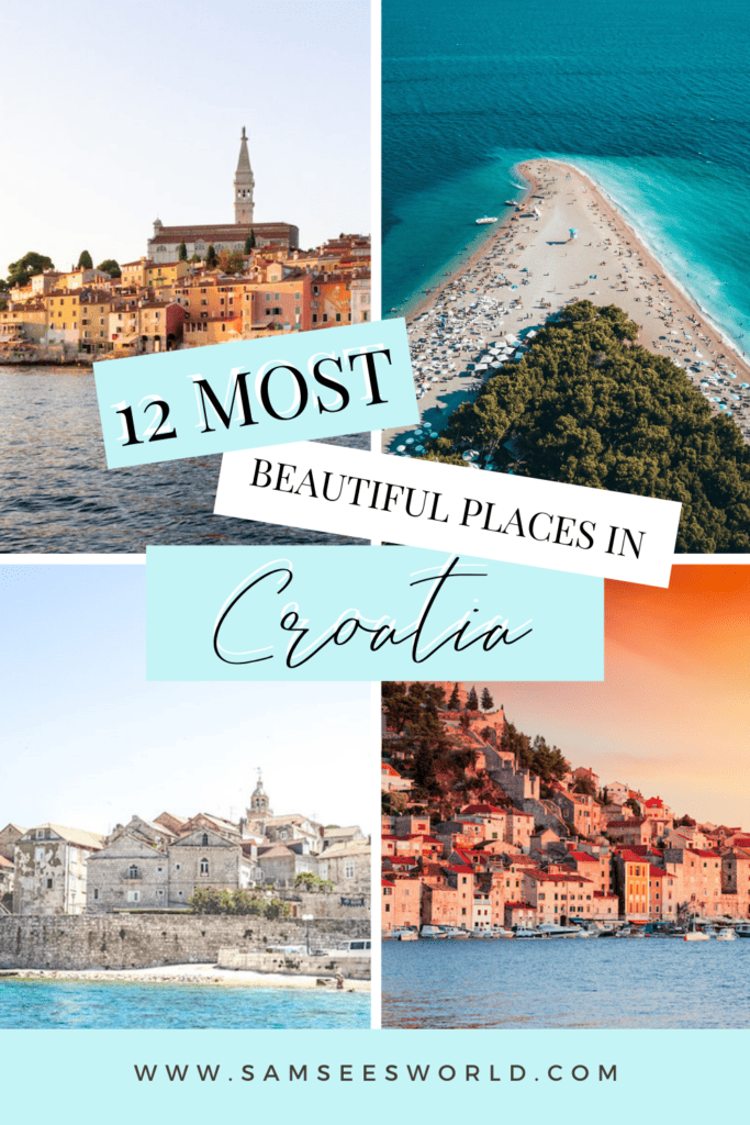Most Beautiful Places in Croatia pin