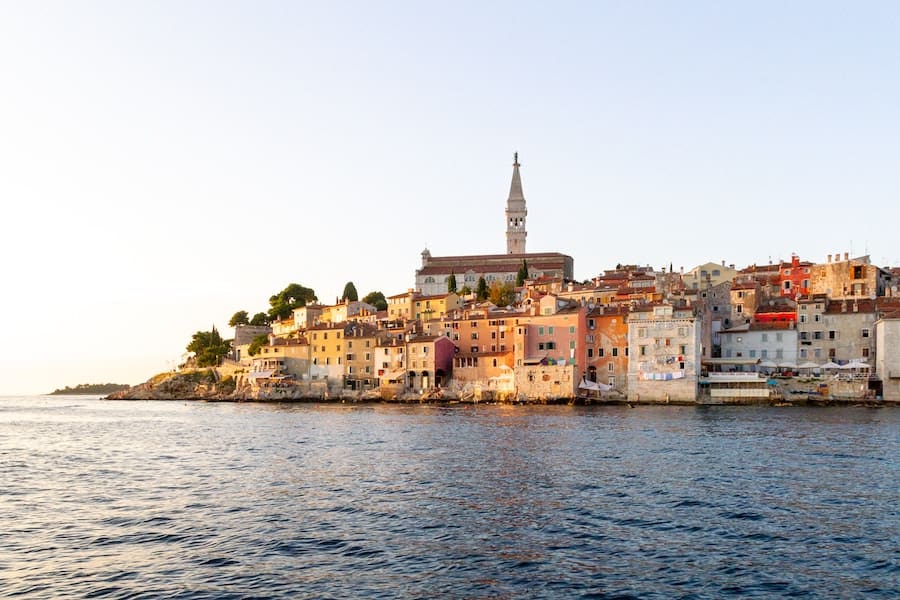 Rovinj town view