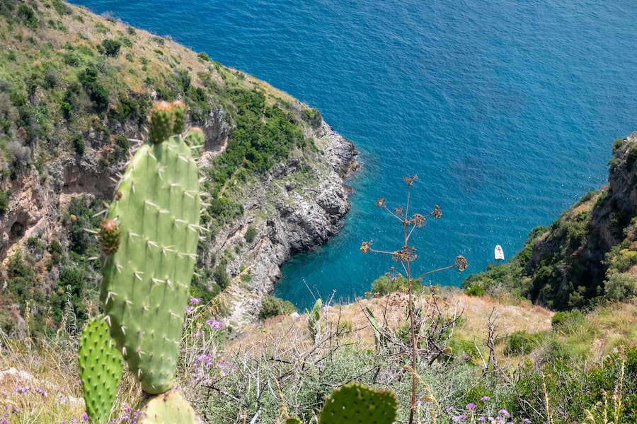 fjord of Crapolla on Amalfi Coast, Torca, Massa Lubrense, Naples, Italy