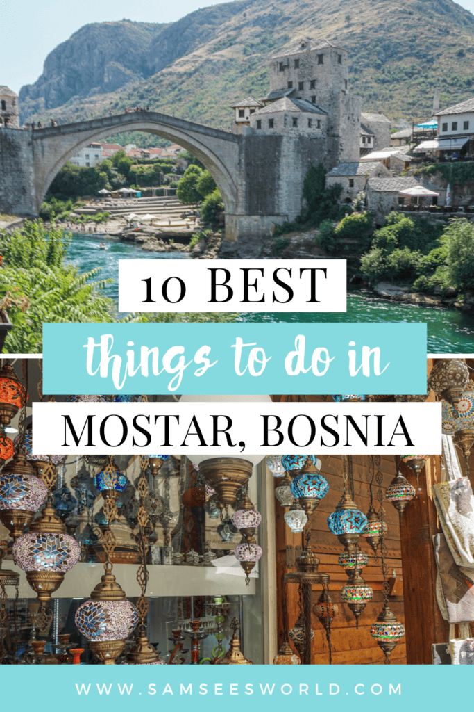 10 Best Things to do in Mostar pin