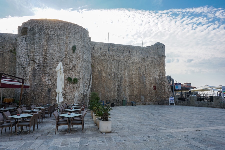 Old town walls Budva